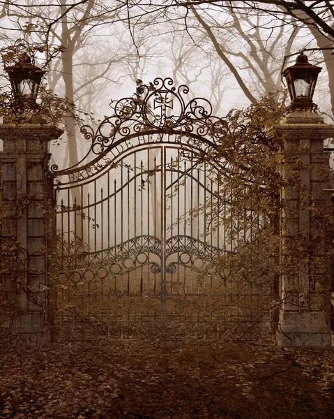 Cadılar Bayramı ormanı ön planda