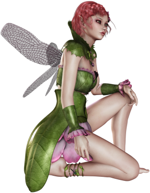 Güzel peri karakteri uçuyor 