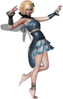 Güzel peri karakteri uçuyor 