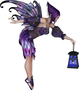 Güzel peri karakteri uçuyor 