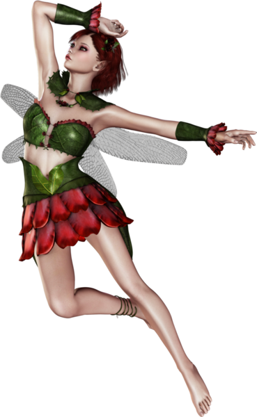 Güzel peri karakteri uçuyor 