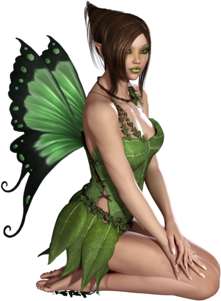 Fantezi yaz yeşili peri