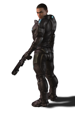 Bilimkurgu zırhlı asker karakteri