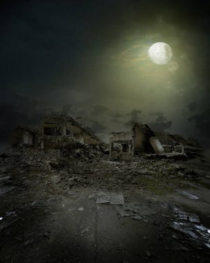 Harabeler önceden yapılmış arkaplan