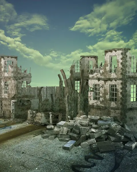 Harabeler önceden yapılmış arkaplan