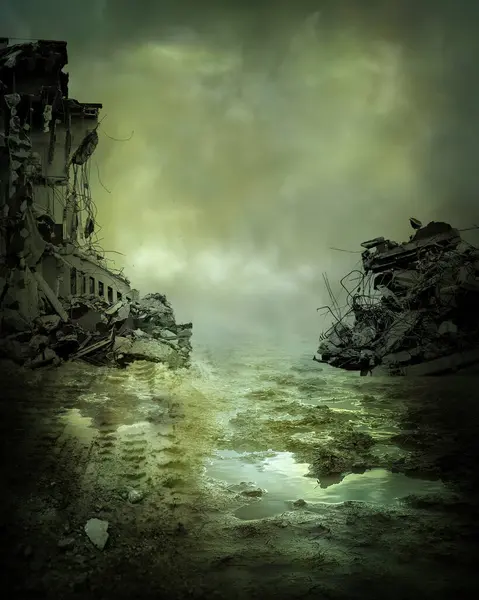 Harabeler önceden yapılmış arkaplan