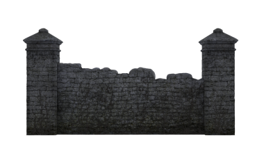 Sarmaşıklı koyu tuğlalı çit