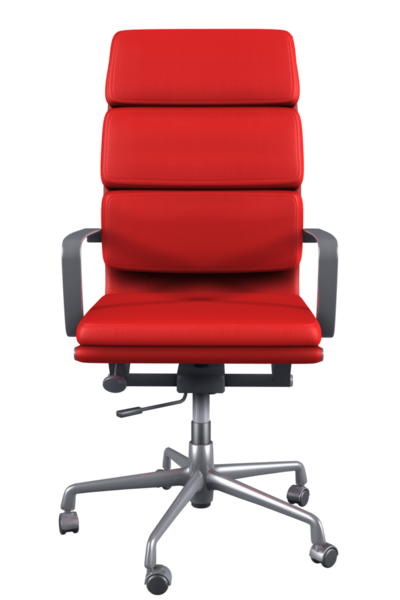 Kırmızı deri masa sandalyesi