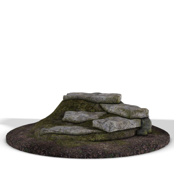 Zemin basamaklarda kayalar