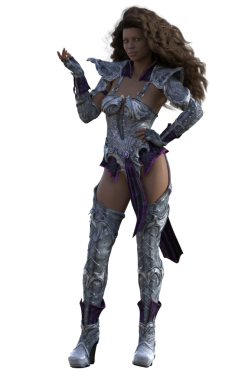 Zırhlı fantezi savaşçısı kadın