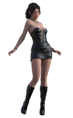 Muhteşem rock yıldızı kız.