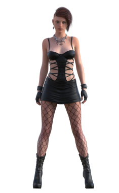 Muhteşem rock yıldızı kız.