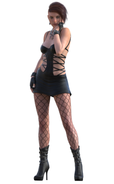 Muhteşem rock yıldızı kız.