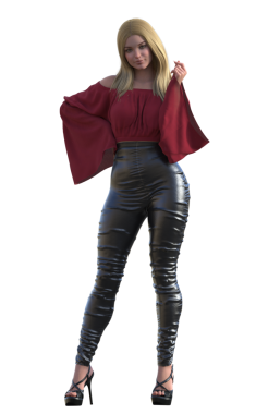 Şık giyimli modern model. 