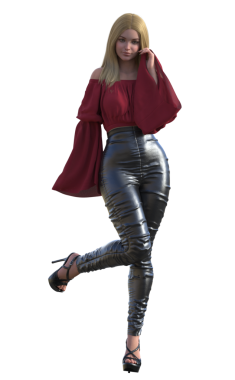 Şık giyimli modern model. 