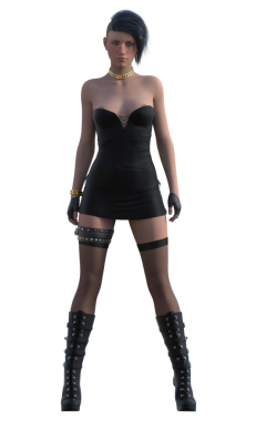 Siyahlı rock yıldızı