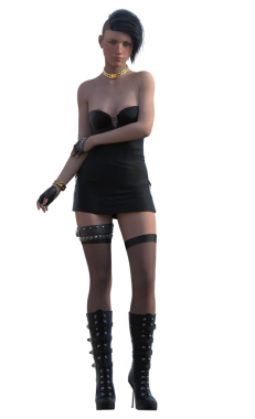 Siyahlı rock yıldızı