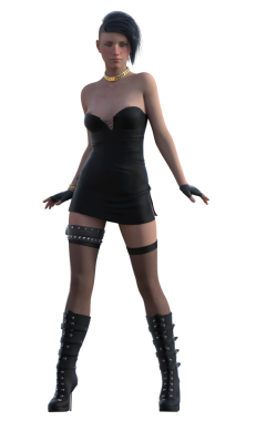 Siyahlı rock yıldızı