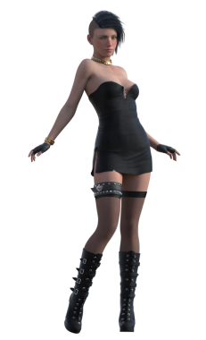 Siyahlı rock yıldızı