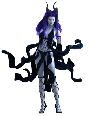 Fantezi sihirli mavi elf 