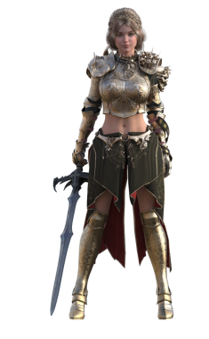 Savaşçı kadın holding kılıç