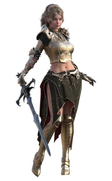 Savaşçı kadın holding kılıç