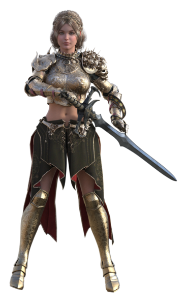 Savaşçı kadın holding kılıç