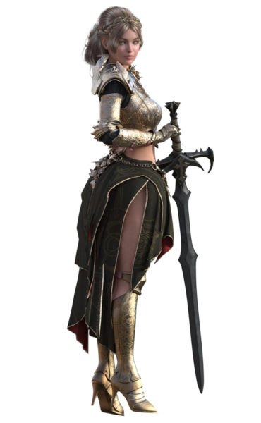 Savaşçı kadın holding kılıç