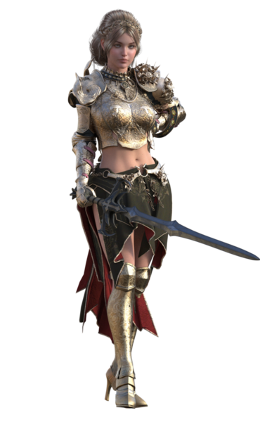 Savaşçı kadın holding kılıç