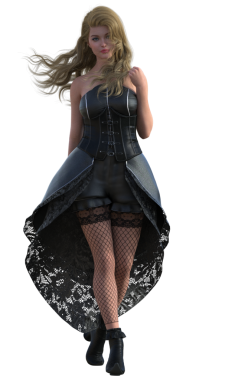 Sopası olan sevimli bir cadı.