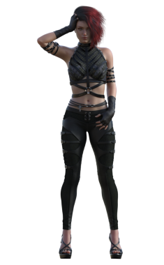 Modaya uygun rock yıldızı kadın.