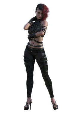 Modaya uygun rock yıldızı kadın.