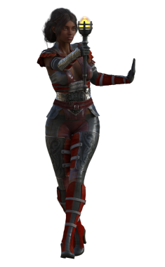 Meşaleli hazine avcısı.