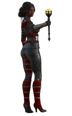 Meşaleli hazine avcısı.