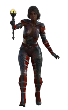 Meşaleli hazine avcısı.