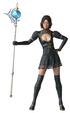 Büyücü Miki asayı tutuyor.