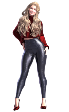 uzun sarı saçlı güzel kadın