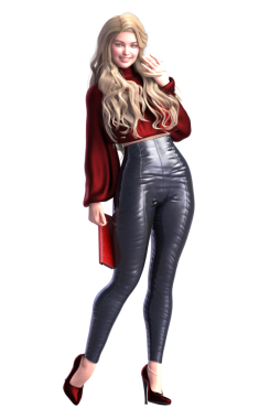 uzun sarı saçlı güzel kadın