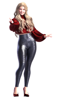 uzun sarı saçlı güzel kadın