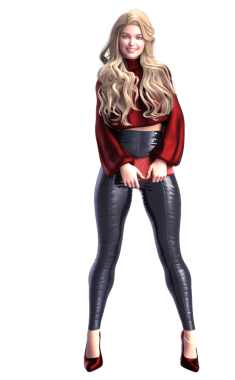 uzun sarı saçlı güzel kadın