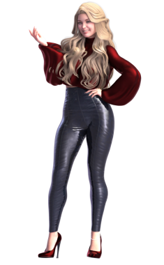 uzun sarı saçlı güzel kadın