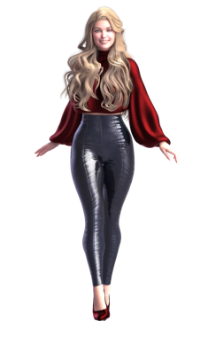 uzun sarı saçlı güzel kadın