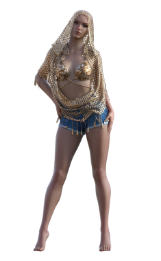 Şortlu plaj kıyafeti.