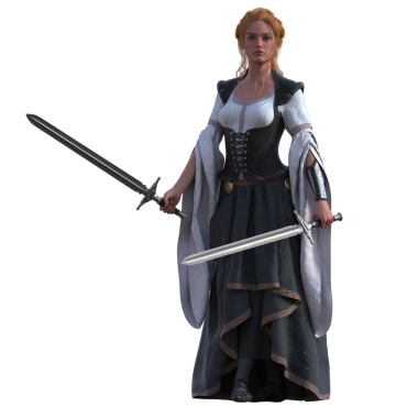 Kılıçlı asil kız.