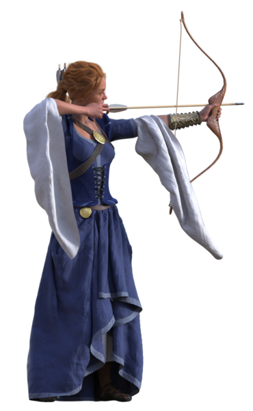 Oklu ortaçağ bakiresi