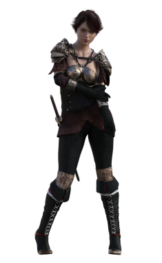 Ortaçağ zırhlı kadın.