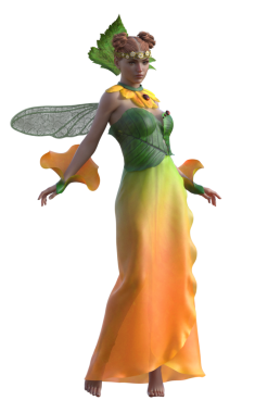 Çiçek perisi fantezisi karakteri