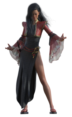 Asyalı Katana savaşçısı