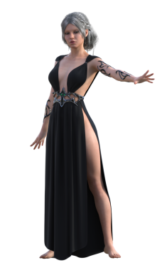 Siyah cüppeli cadı.