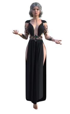 Siyah cüppeli cadı.